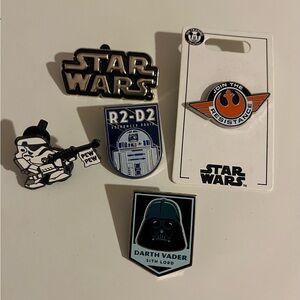 Disney Star Wars trading pins purchased from Disneyland in Anaheim California.